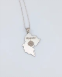 Արցախի քարտեզ արծաթյա կախազարդ Արցախի քարտեզ արծաթյա կախազարդ