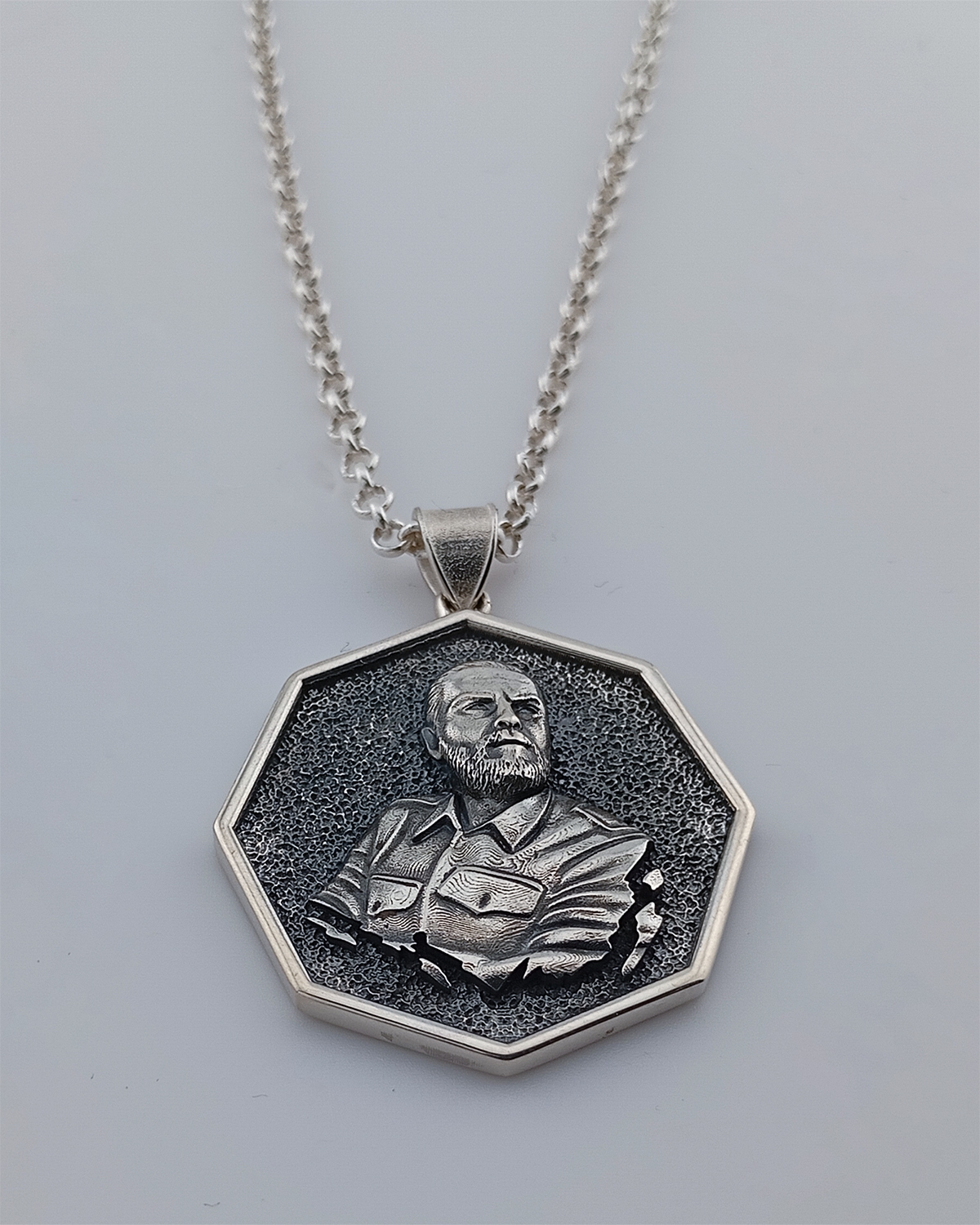 Vazgen Sargsyan silver pendant